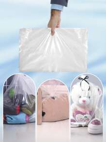 Bolsas de almacenamiento transparentes y a prueba de agua de 5 piezas/10 piezas - Bolsas de plástico a prueba de polvo para ropa, mantas y juguetes