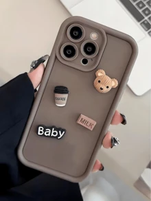 Joivida 可爱熊毛绒手机壳兼容 Apple IPhone 16/16 Pro/16 Pro Max、IPhone 15 New、IPhone 14 Pro/13/12/11 Pro Max/X/XR、IPhone 14 Plus、IPhone 7/8、SE 防震保护套；还兼容三星 Galaxy A05/A05S/S20 FE/S24 Ultra、Redmi 13C/14C/A3、OPPO A16/A17/A58/A60、Vivo Y02/Y02S/Y17S、Honor X50i/X8B/X8A - 咖啡棕 - 查看 7