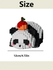 Nueva llegada Mejor vendedor Lindo ornamento de muñeca panda combinación ensamblar enlazado, accesorio pequeño interesante y creativo para construcción de muñecas, 100% seguro y de material, ¡divertido pequeño regalo! - Multicolor - Ver 3