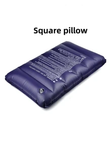 1 Stück PVC Samt-Kissen aufblasbar, Outdoor Strand Reise Nap Kissen, Business Büro Lässig Kissen, tragbare aufblasbare Yoga Stützmatte, aufblasbares Reisekissen, Outdoor Camping Taille Kissen, Umarmungskissen zum Schlafen