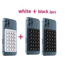 Silikonhaftnapf Quadratisches Silikonhaftnapf Handy-Rückseite Silikonhaftnapf Große Silikonhaftnapf Handyhalter Kartenetui Visitenkartenhalter Kreditkartenhalter für Frauen und Männer ~ Silikonhaftnapf Handyhülle Klebehalterung für starken Halt, Selfie-Video und einfache Verwendung, Silikonhaftnapf wurde aufgerüstet ~ Handy-Silikonhaftnapfhalter Doppelseitige Silikonhaftnapf Starker Griff Halter Vielseitig einsetzbar