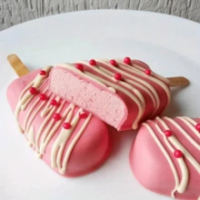 1pc 4 Cavity Ice Candy Mold Ice Cream Model Ice Cream Mousse Silicone Mold DIY Pudding Ice Candy Ice-Cream Mold Cake Baking Mold Candy Chocolate Popsicle Mold