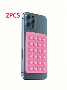 Silikonhaftnapf Quadratisches Silikonhaftnapf Handy-Rückseite Silikonhaftnapf Große Silikonhaftnapf Handyhalter Kartenetui Visitenkartenhalter Kreditkartenhalter für Frauen und Männer ~ Silikonhaftnapf Handyhülle Klebehalterung für starken Halt, Selfie-Video und einfache Verwendung, Silikonhaftnapf wurde aufgerüstet ~ Handy-Silikonhaftnapfhalter Doppelseitige Silikonhaftnapf Starker Griff Halter Vielseitig einsetzbar