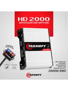 Taramps HD2000 2000W  4 Ohms Class D 1 Channel Amplifier With Bass Boost And M1 Monitor For Car Audio - 白色 - 查看 2