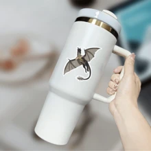 Wasserfester Drachen Aufkleber mit Vierflügel-Design - Strapazierfähiger Papieraufkleber für Laptops, Wasserflaschen, Handyhüllen, Tagebücher und Scrapbooking - Vielseitiger Klebeaufkleber