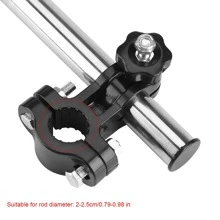 Soporte de montaje para paraguas, conector giratorio de paraguas de acero inoxidable de alta calidad, soporte de montaje de paraguas para bicicleta, accesorio de paraguas para silla de ruedas, cochecito, barra de manillar de bicicleta, conector de soporte resistente para barras de manillar con diámetro de 20-25mm