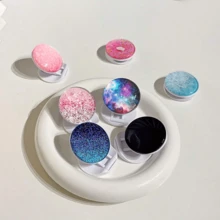 1 pieza Soporte plegable y telescópico creativo para teléfono móvil, soporte todo en uno para teléfono que se adhiere - Multicolor - Ver 8