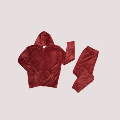 conjunto deportivo, afelpado (manga larga, con gorro, bolsa, resorte en la cintura, puños y tobillos)