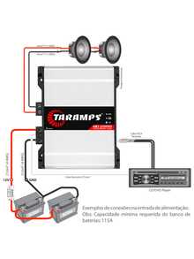 Taramps HD2000 2000W  4 Ohms Class D 1 Channel Amplifier With Bass Boost And M1 Monitor For Car Audio - 白色 - 查看 6