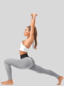 Mallas Deportivas O Casual Mujer Mallones Leggins - Blanco y Negro - Ver 2