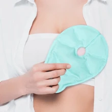 1pc Breast Cooling Pads For Breastfeeding, Reusable Hot Cold Gel Pads With Soft Covers For Nursing And Pumping Mums Washable Sleeve For Postpartum Perfect Gift For Birthday/Christmas, For /Camping/Travel/Mother's Day - Multicolor - View 5