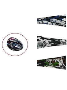 1pc Camuflagem Elástica Absorção de Umidade Esportes Headband, Adequado Para Corrida E Fitness