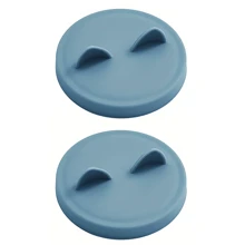 2 szt./zestaw silikonowych pokrywek na karmę dla zwierząt, artykuły do karmienia zwierząt, pasujące do średnich składanych puszek na karmę dla zwierząt