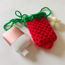 1pc Strawberry Crochet Vape Holder Lanyard Fits Most Box Devices, Gift For Friends