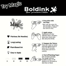 Boldink Butterfly Moon Temporary Tattoo | Women Arm Tattoo Sticker | Non-Permanent Waterproof Tattoo | Matte Finish Design | Lasts 1-2 Weeks | Niche Girly Style Art Sticker - Black - View 6