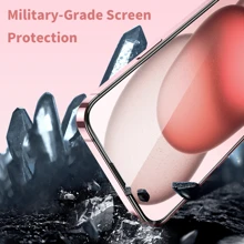 2 piezas de Protectores de Pantalla de Vidrio Templado Compatibles con 16 Plus Pro Max /15/ 14 / 13 / 12 / 11 Pro Max / XS Max XR X/7/8, con protección de sensor, compatibles con la Isla Dinámica, amigables con fundas, regalo para cumpleaños, familia y amigos
