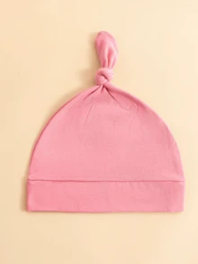 3pcs Baby Heart-Shaped Beanie, Soft Comfortable Cute, Suitable As Gift, Suitable For Newborn Boys And Girls Daily Use. - Multicolor - View 4