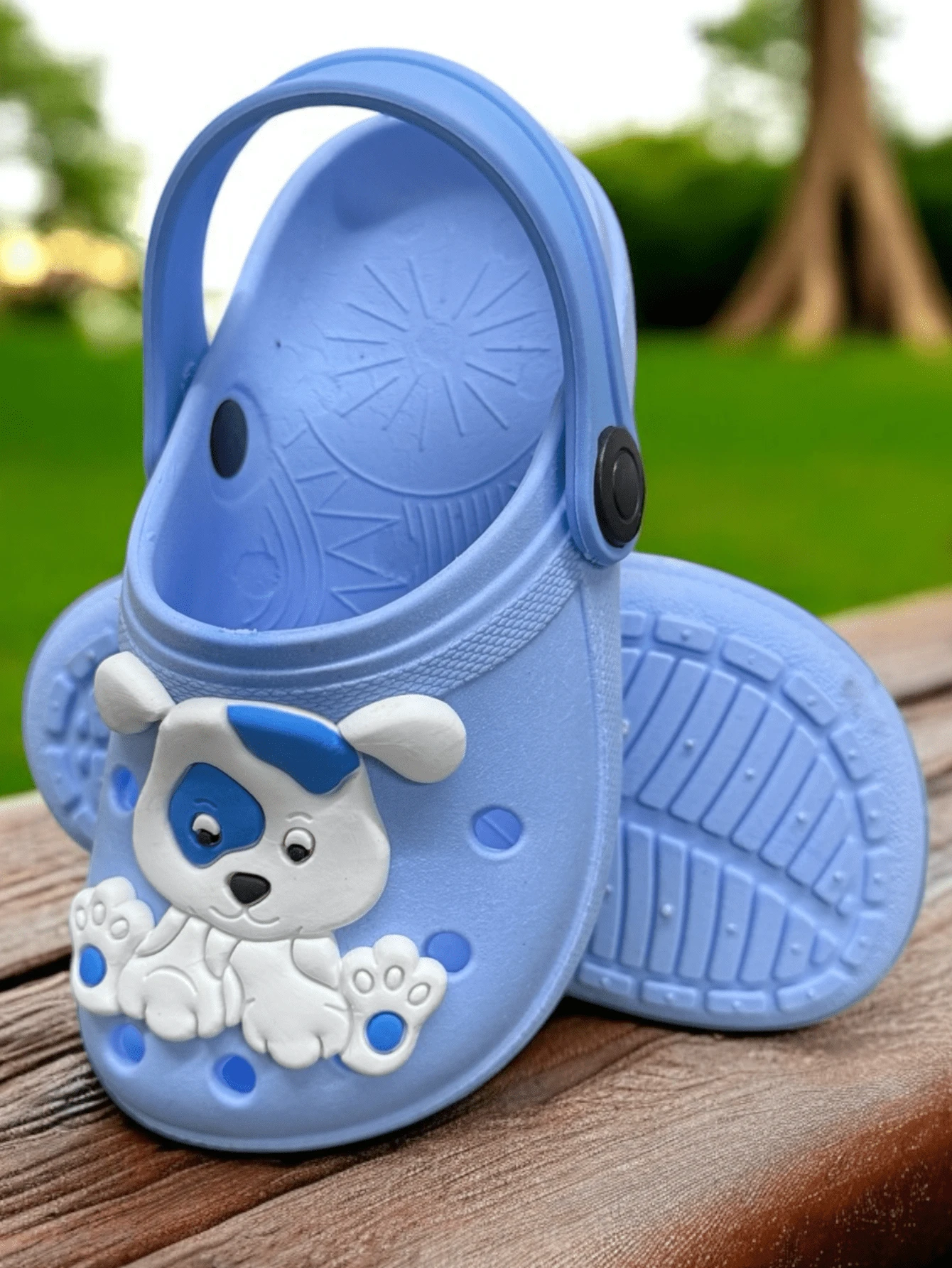 Kids Flat Sandals - 淺藍色 - 查看 1