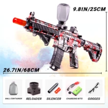 Pistolas de Gel Blaster Eléctricas - Juguete de Arma Automática para Batallas de Exteriores, Juego para Niños (Balas no Incluidas) - Multicolor - Ver 4
