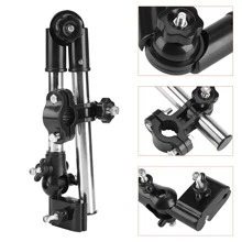 Soporte de montaje para paraguas, conector giratorio de paraguas de acero inoxidable de alta calidad, soporte de montaje de paraguas para bicicleta, accesorio de paraguas para silla de ruedas, cochecito, barra de manillar de bicicleta, conector de soporte resistente para barras de manillar con diámetro de 20-25mm