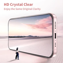 2 piezas de Protectores de Pantalla de Vidrio Templado Compatibles con 16 Plus Pro Max /15/ 14 / 13 / 12 / 11 Pro Max / XS Max XR X/7/8, con protección de sensor, compatibles con la Isla Dinámica, amigables con fundas, regalo para cumpleaños, familia y amigos