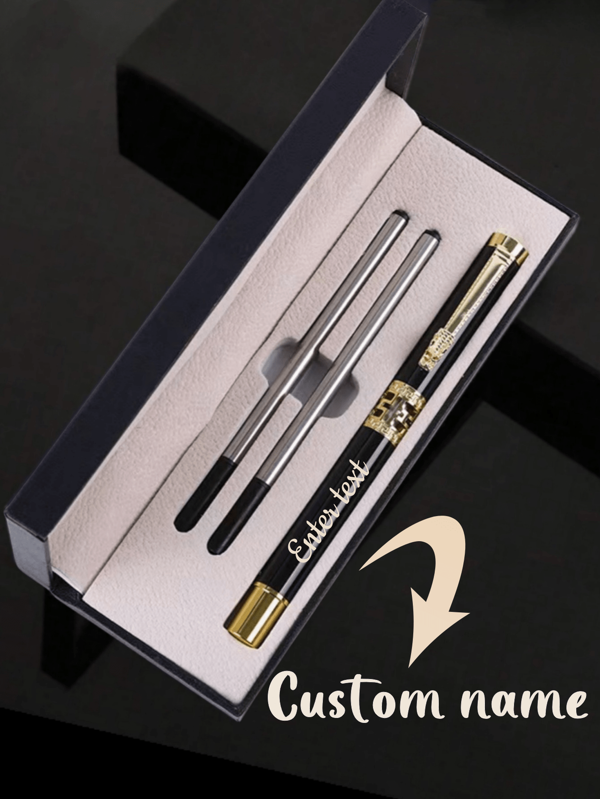1 Stück/3 Stück/5 Stück personalisierte gravierte Metallkugelschreiber mit schwarzer Tinte als luxuriöse Geschenke, hochwertige maßgefertigte Stifte mit vergoldeten Spitzen, perfekte gravierte individuelle Geschenkidee zur Einschulung, 1 Set aus 1/6/12 Stück personalisierte, individuelle Morandi-Ästhetik-Beruhigungs-Inspirations-Stifte mit neutraler Tinte, samtweicher Griff, fließend und schnell trocknend für Tagebuch, Schule und Bürobedarf, ideale Geschenke zur Einschulung und zum Lehrertag