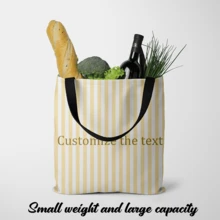 1 Customized Canvas Handbag, Landscape/Text Printing, Unique Design, Foldable, Large Capacity, Light Weight, Fashionable, Casual Shoulder Bag, Customized Canvas Bag Exclusively For You