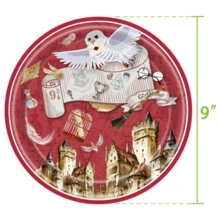 87 chiếc Harry Potter Magic Wizard Theme Party Tableware Birthday Festival Theme Party Party, Đĩa giấy tiệc dùng một lần, Bộ đồ ăn tiệc dùng một lần - Nhiều màu - Xem 5