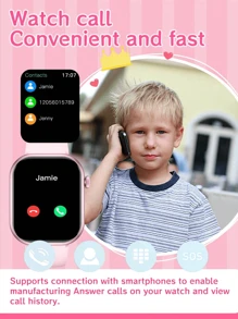 1pc Silicone Smart Watch, 2.01 Inch Touch Screen Multi-Function Electronic Watch For Teens With Various Sports Modes, Photo Control, Social App Message Notification, Alarm Reminder, Great For School, Exercise