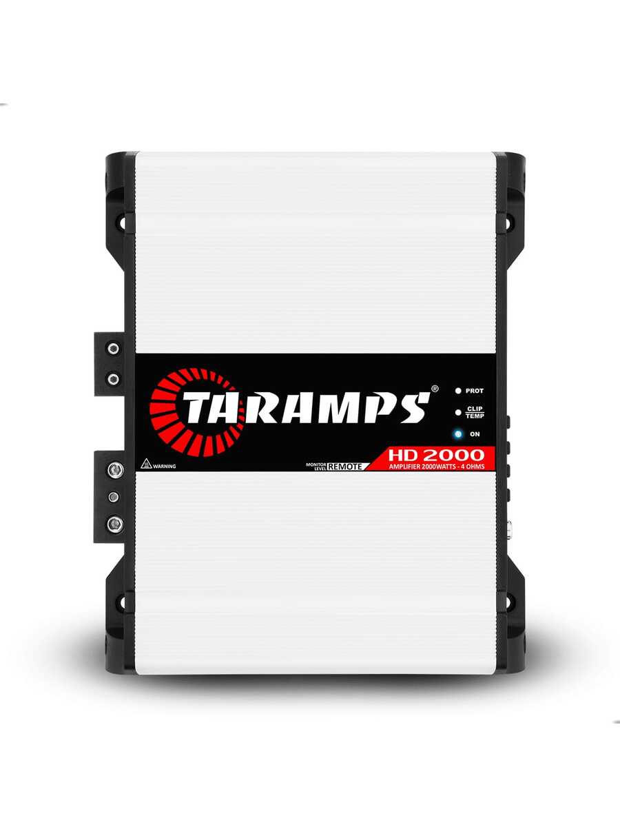 Taramps HD2000 2000W  4 Ohms Class D 1 Channel Amplifier With Bass Boost And M1 Monitor For Car Audio - 白色 - 查看 1