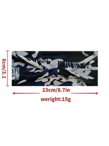 1pc Camuflagem Elástica Absorção de Umidade Esportes Headband, Adequado Para Corrida E Fitness