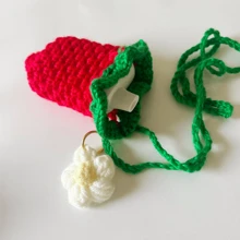 1pc Strawberry Crochet Vape Holder Lanyard Fits Most Box Devices, Gift For Friends