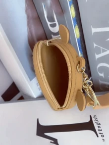 2 pièces Porte-monnaie mini chic Capybara avec porte-clés - en silicone, porte-rouge à lèvres zippé multifonctionnel, design de dessin animé mignon pour femmes, porte-monnaie, décoration de sac à dos d'étudiant, pendentif de mini sac, porte-clés, accessoires de téléphone portable uniques, convenant aux portefeuilles et accessoires de téléphone portable des femmes, à offrir à des amis, à la famille, à des petites amies, aux accessoires de plein air, aux accessoires de fête, aux cadeaux, aux souvenirs, aux pendentifs de sac à main de femme, aux pendentifs de voiture, aux cadeaux pour femmes et filles