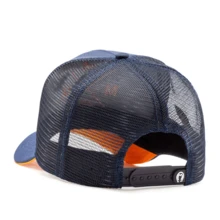 Men's Women's Trucker Hat Saint Benedict Medal Curved Brim - 藏蓝色 - 查看 4