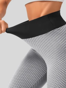 Mallas Deportivas O Casual Mujer Mallones Leggins - Blanco y Negro - Ver 4