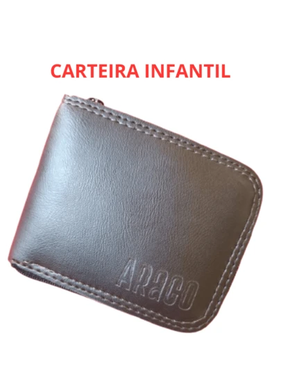 Carteira Masculina Infantil Crianca Ziper Porta Cartao Menino