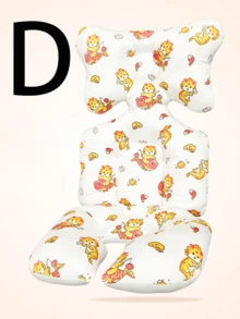 1 件装多色加垫婴儿推车坐垫、厚婴儿汽车座椅内衬、保暖婴儿高脚椅垫，适合秋冬季 - 彩色 - 查看 7