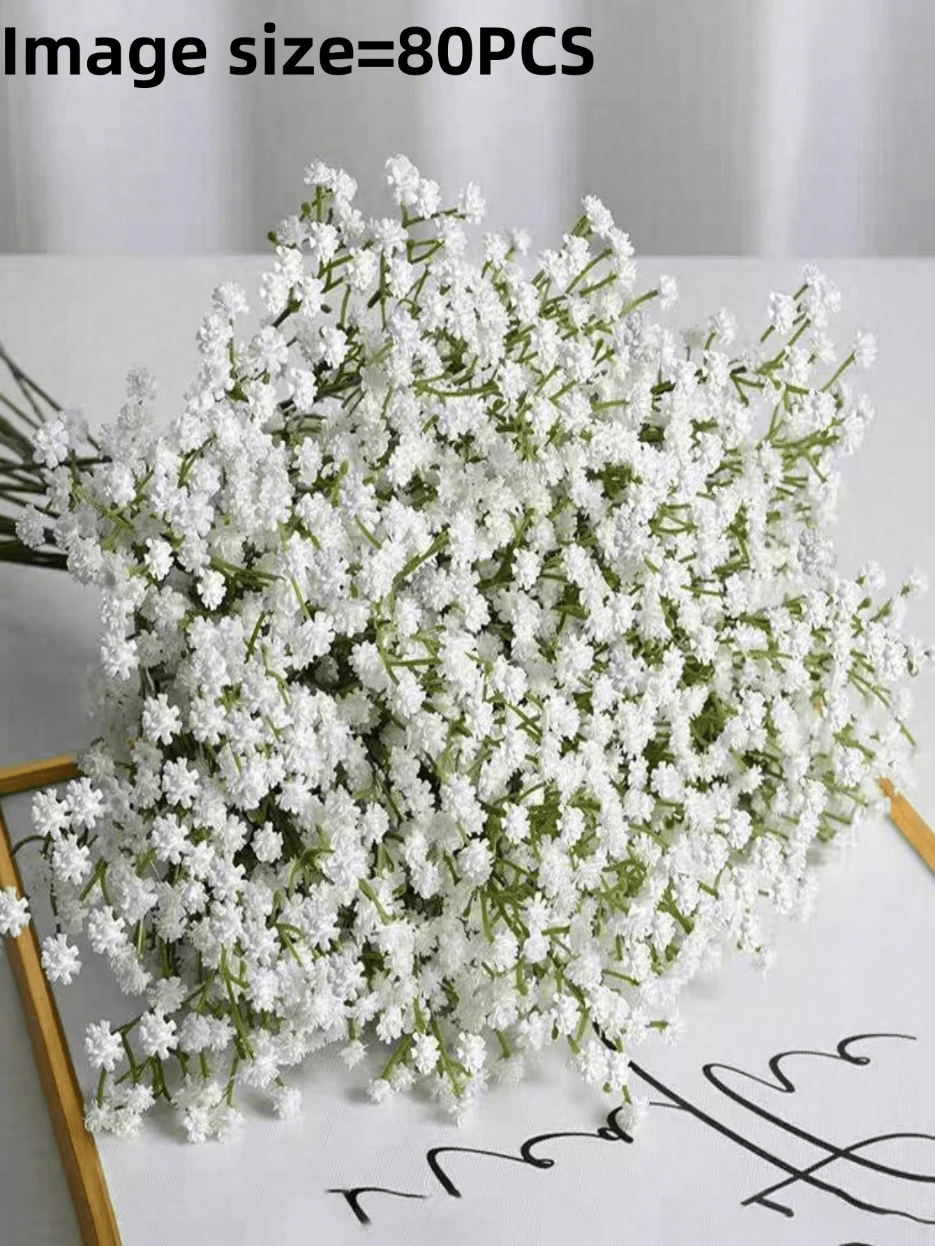 Set de 10/20/30/50 flores de cielo estrellado simuladas, ramo de simulación fresco y romántico, hecho de material de plástico que nunca se desvanece, utilizado para la decoración del hogar, exterior, jardín, boda, hotel, auditorio, fiesta, decoración del ambiente para cumpleaños, accesorios fotográficos de boda, decoración de mesa de sala de estar en el hogar