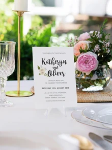 24pcs Acrylic Card Display Stands, Clear Card Holders, Mini Card Racks Suitable For Sports Cards, Trading Cards, Graded Cards, Transparent Plastic Card Clips, Paper Mini Bases For Table Numbers, Business Price Tags, Menu Labels, Party & Wedding Guest Cards - Multicolor - View 6