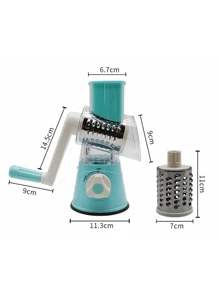 Outdoor Multi-Function Cheese Grater, Vegetable Slicer And Fruit Slicer - Manual Bean And Vegetable Grater, Desktop Drum Grater - Convenient For Outdoor Camping And Picnic Use