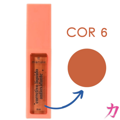 Corretivo Líquido Antioxidante MIA MAKE 8 ml - Cores Médias