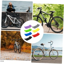 1 Pair Silicone Bicycle Brake Lever Covers, Non-Slip Shock-Absorbing Comfortable Handles, Suitable For Road Bikes And BMX, Universal Fit For Most Bicycles, Mixed Colors Available, Bicycle Accessories, Cycling Gear, Gift For Cycling Enthusiasts - Multicolor - View 3