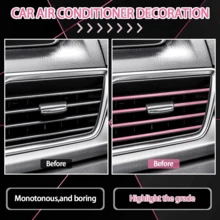 Luxury 45 Piece Car Seat Cover Set With Soft Pendant, Non Slip Steering Wheel Cover, Ventilated Edge Strip And Installation Tool - Universal Size Interior Accessories Suitable For Fashionable Women - Hồng - Xem 5