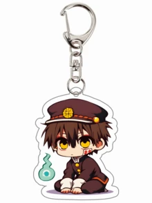 1件动漫《地缚少年花子君》系列亚克力钥匙扣可爱卡通钥匙圈包包配件手机挂件汽车装饰品。 - 彩色 - 查看 29