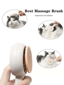 1 件装宠物毛发去除刷猫刷去除狗毛美容按摩梳针抓板猫狗清洁护理宠物用品