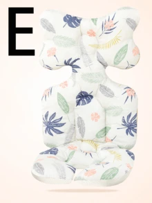 1 件装多色加垫婴儿推车坐垫、厚婴儿汽车座椅内衬、保暖婴儿高脚椅垫，适合秋冬季 - 彩色 - 查看 15