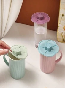 1pc Creative Silicone Cup Lid Sealed Cup Lid Mug Glass Ceramic Cup Dust-Proof Cup Lid Kitchen Accessories
