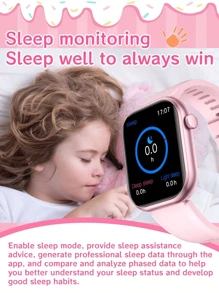 1pc Silicone Smart Watch, 2.01 Inch Touch Screen Multi-Function Electronic Watch For Teens With Various Sports Modes, Photo Control, Social App Message Notification, Alarm Reminder, Great For School, Exercise