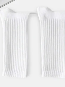 2 Pairs/4 Pairs Of Women's Autumn And Winter Knitted Socks, Stacked Socks, Women's Tight Short Socks, Women's Tight Long Socks - Multicolor - View 3