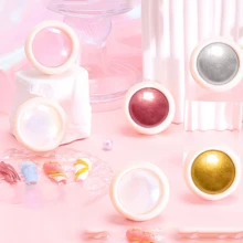 6 Colors Chrome Nail Powder, Fairy Effect Gold & Silver Chrome Nail Powder, Mermaid White Pearl Powder Y2K Style Chrome Nail Powder, Metallic Mirror Powder Glitter Nail Art DIY Decoration - Multicolor - View 4